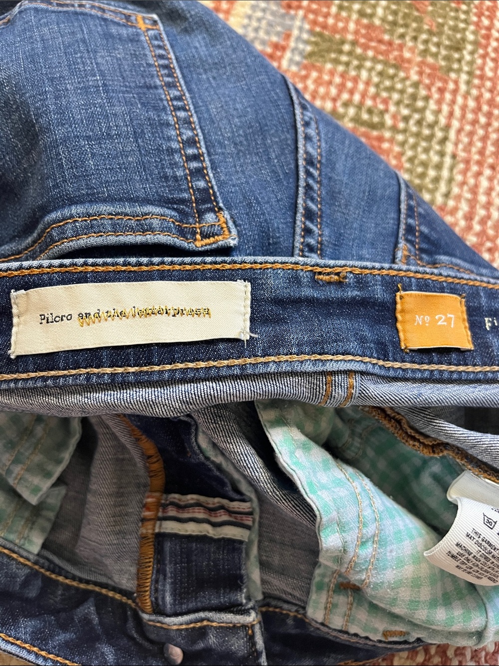 Pilcro and the Letterpress Anthropologie Denim Shorts Size 27 Blue EUC - Picture 7 of 9